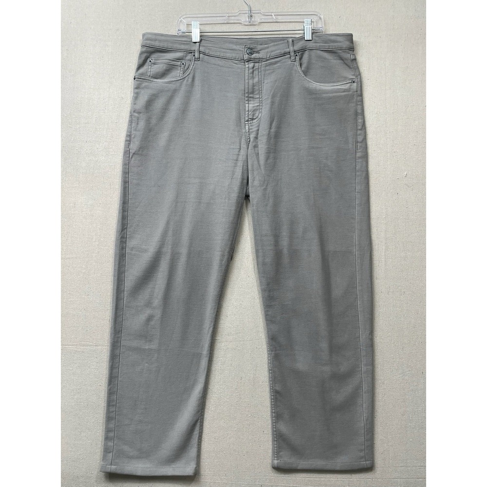 Faherty Brand‎ Grey Pants 38x32 Stretch Cotton Five Pocket Casual Men's